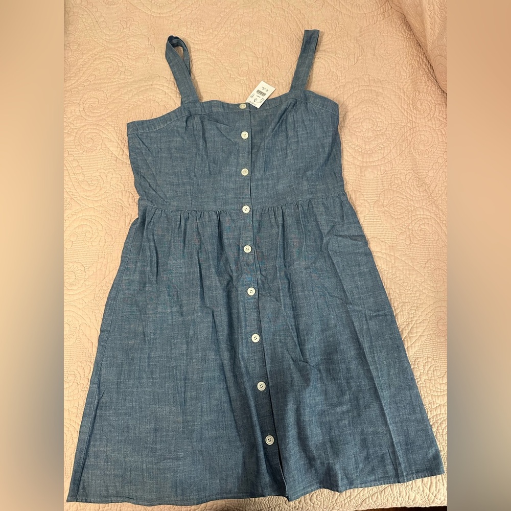 NWT J Crew Factory Chambray sundress, size 14
